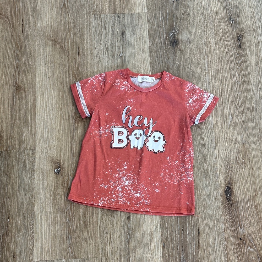 Hey Boo Kids Halloween T-Shirt‎ - Burnt Orange